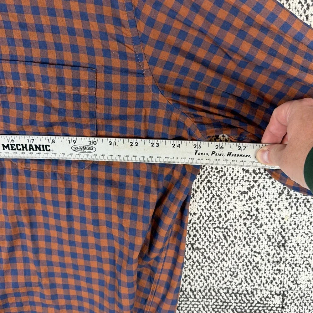 Solemare Maus Hoffman Long Sleeve Button‎ Shirt Mens XL Gingham Check Cotton